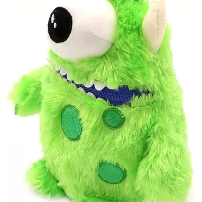 Worry Yummy Monster Soft Toy - 28cm (11") Cuddly Sleep Companion for Kids - Anxiety & Stress Reducing - Green 'Hank' - petguardiansupplies