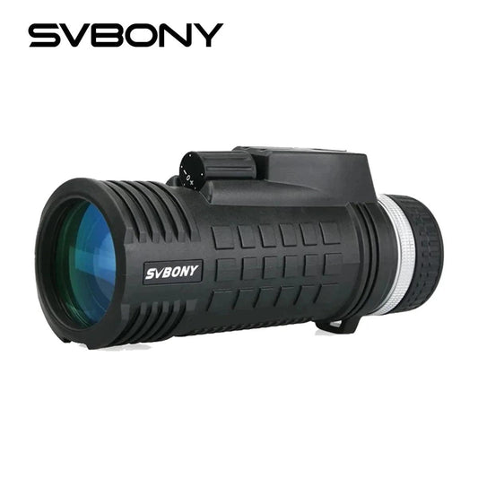 SVBONY SV42 Monocular Telescope Built-in Compass Rangefinder, 8x42 Monocular Compact Monocular, Single Hand Focus for Birdwatch - petguardiansupplies