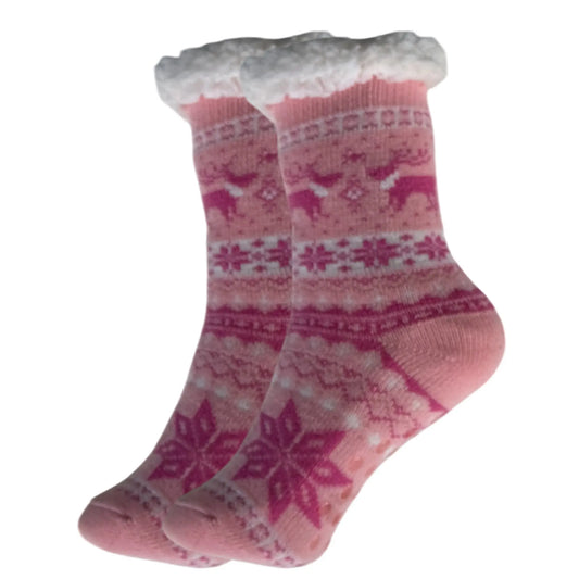 Kids Thermal Sherpa Lined Socks - AT294-0