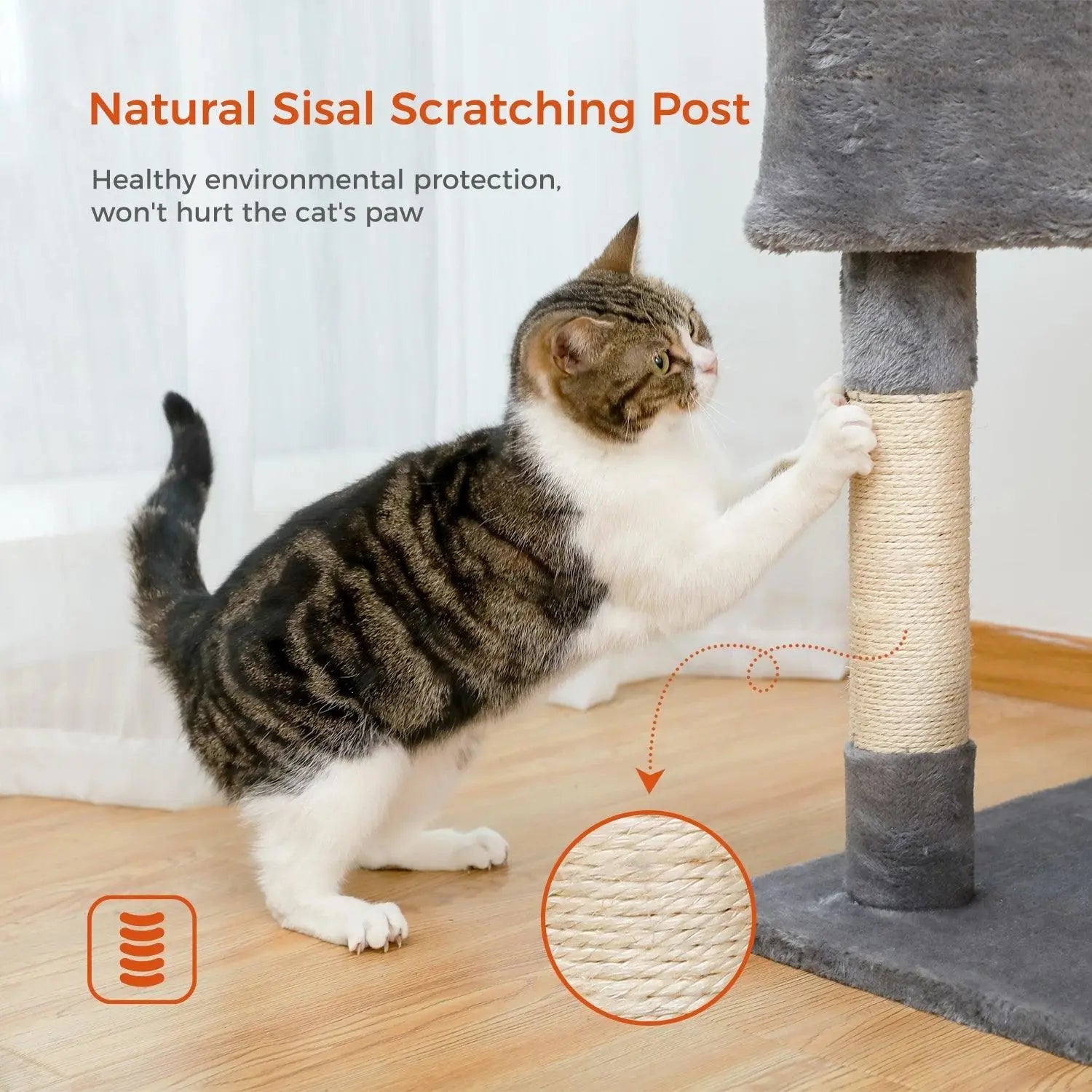 Domestic Delivery Multi-Level Cat Tree Tower Climb Furniture Scratching Post for Indoor House Pet Supplies Kitten Toy Cozy Condo - petguardiansupplies