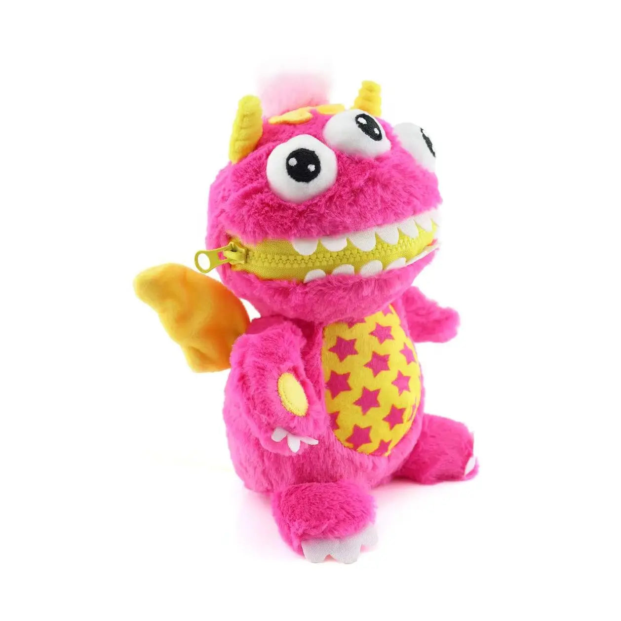 Worry Yummy Monster Soft Toy - 28cm (11") Cuddly Sleep Companion for Kids - Anxiety & Stress Reducing - Pink 'Luna' - petguardiansupplies