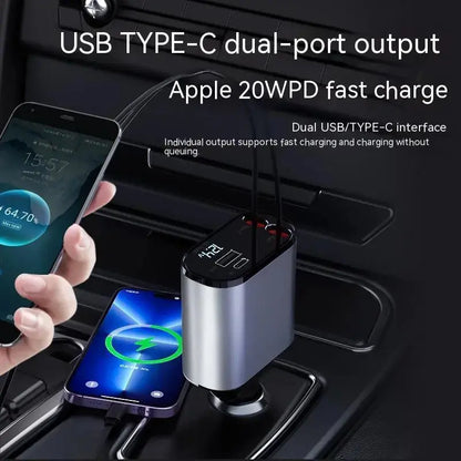 Ultra-Fast Car Charger: Power Up Your Devices on the Go!-1