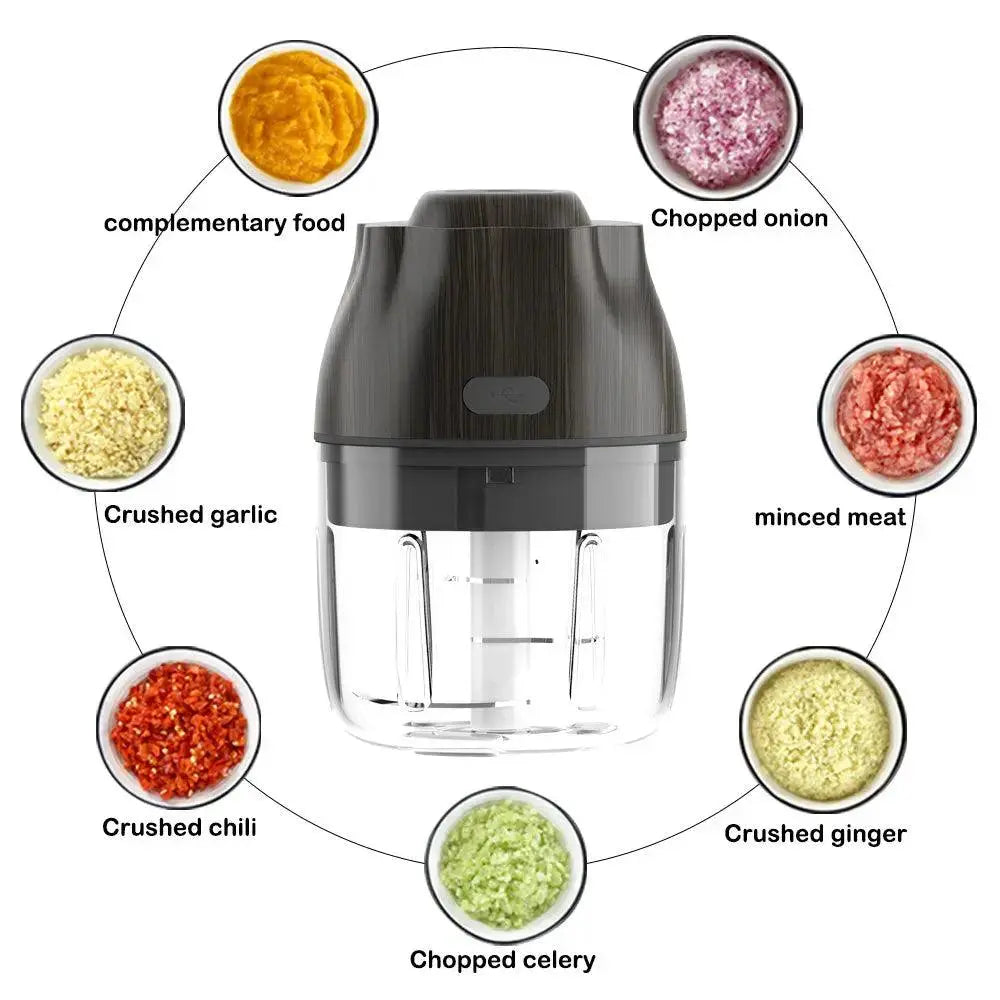 Electric Garlic Vegetable Salad Chopper-3