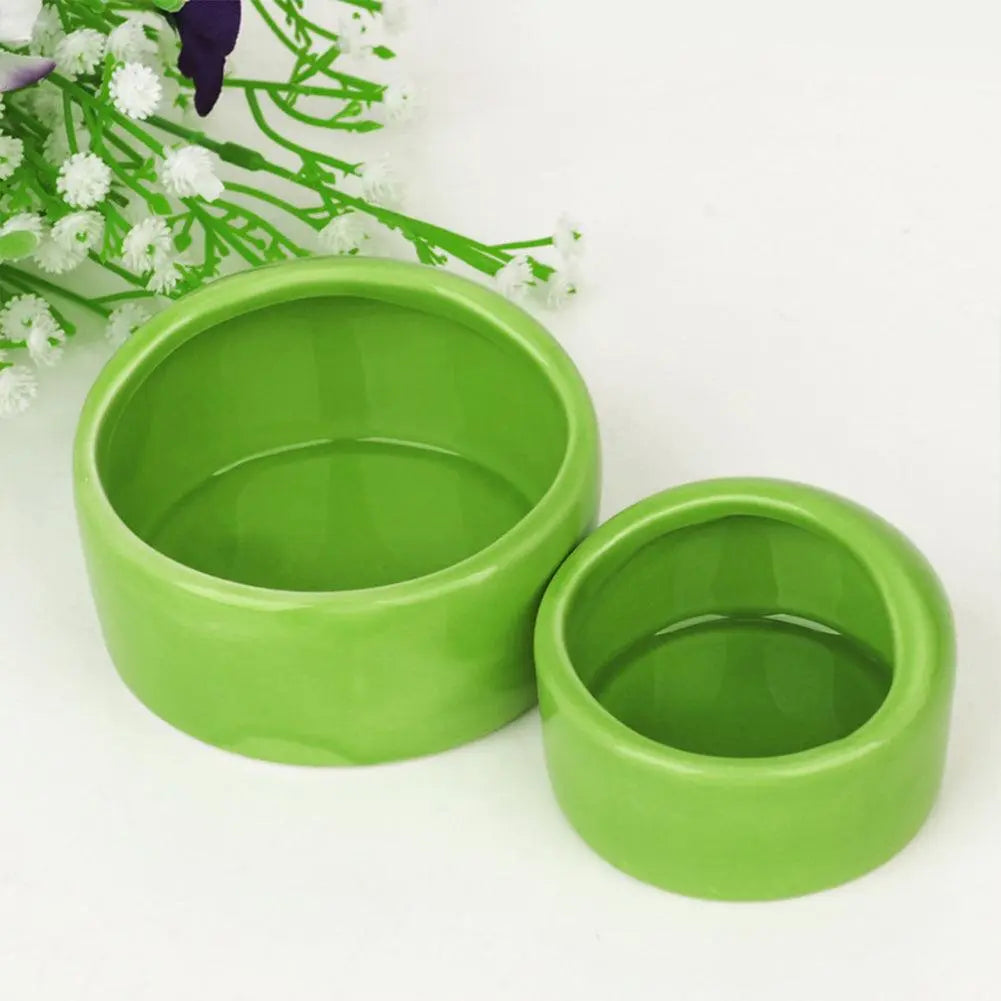 Ceramic Pet Feeding Bowl Hamster Chinchilla Rabbit Food Feeding Bowl Anti-turning For Small Animals Hamster Pet Feeding Supplies - petguardiansupplies