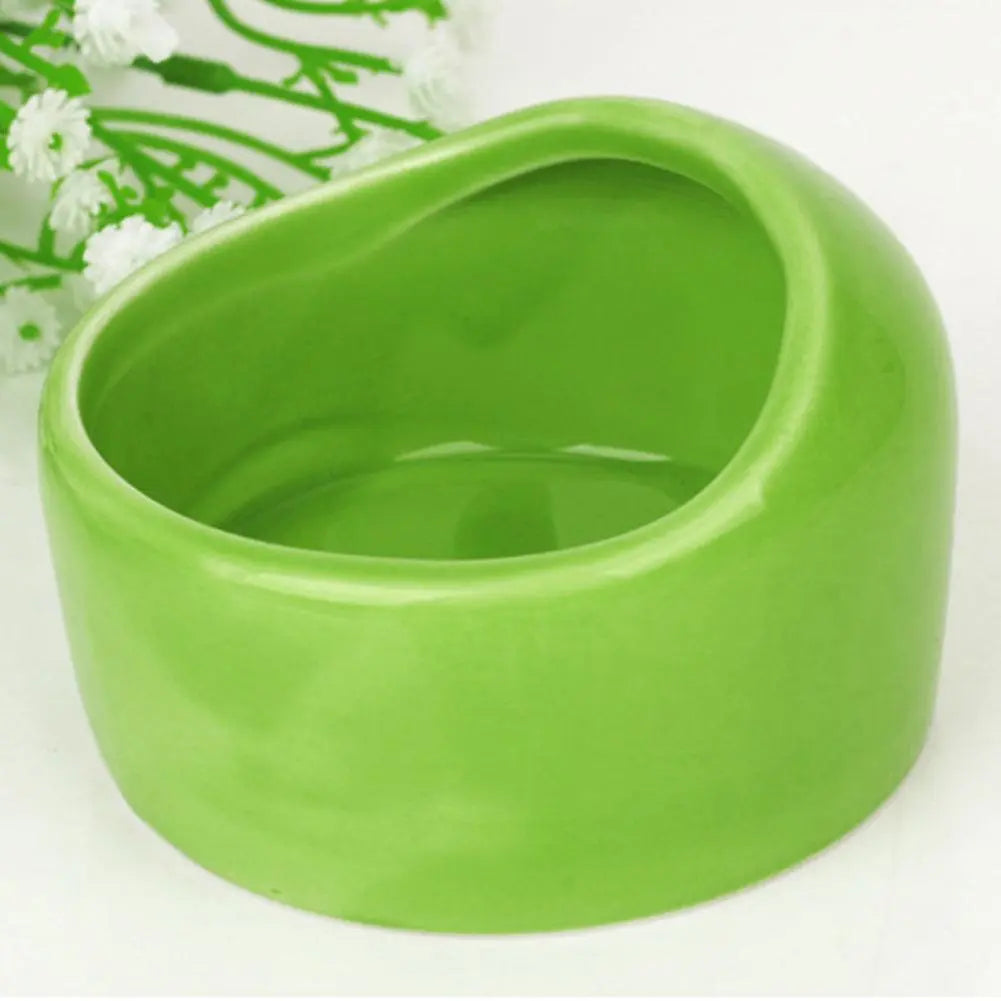 Ceramic Pet Feeding Bowl Hamster Chinchilla Rabbit Food Feeding Bowl Anti-turning For Small Animals Hamster Pet Feeding Supplies - petguardiansupplies