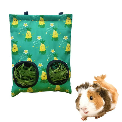 Hay Feeder Grass Feeding Bag Food Dispensers Pets Cage Accessories For Chinchilla Mole Guinea Pig Rabbit - petguardiansupplies