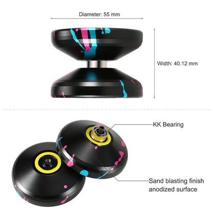 Magic Yoyo V3 YOYO ALUMINUM Alloy Professional Yoyo Best Unresponsive or Responsive Yoyos Stroller yoyo for Children Boys Toys - petguardiansupplies