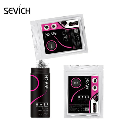 Sevich Beauty Salon Instant Thickening Hair Fiber Powder 100g Thickening Hair Building Fibers Wig Extensions Refill Black Colors - petguardiansupplies