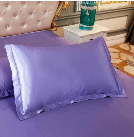 1pc Pure Emulation Silk Satin Pillowcase Single Pillow Cover Multicolor 48*74cm - petguardiansupplies