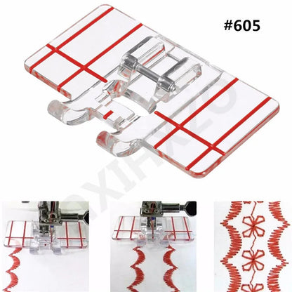 Domestic Sew Machine Accessories Shell Presser Foot  Binder Foot 9907 CY-9907   AA7021-2 - petguardiansupplies