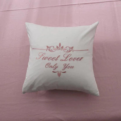 Embroidered Cushion Cover Lumbar Pillowcase Egyptian Cotton 1pcs 45*45/35*50 for Bedroom Living Room Home Decor Sofa Cushion - petguardiansupplies