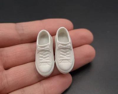 3.1 CM 1/12 Scale Male Female Shoes Low-cut Canvas Model For 6 Inches Figma SHF BJD Dam TBLeague Action Figures - petguardiansupplies