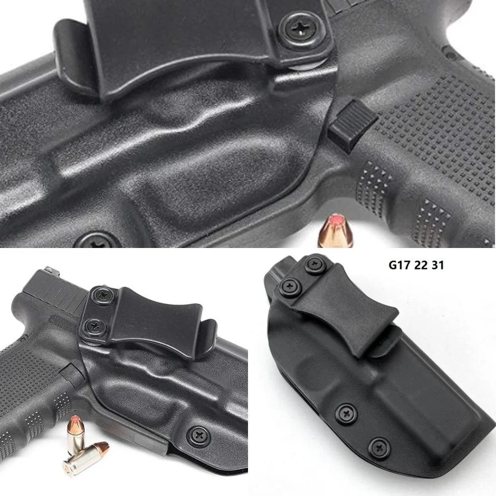 Inside the Waistband IWB Kydex Left Gun Holster For Taurus PT111 PT140 G2 Millenium G2C Glock 19 23 25 32 Concealed Carry - petguardiansupplies