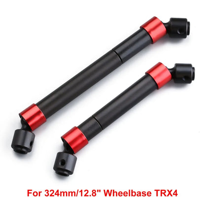 INJORA 2PCS Metal CVD Drive Shaft for 1/10 RC Car Crawler TRX4 TRX-4 Upgrade Parts - petguardiansupplies