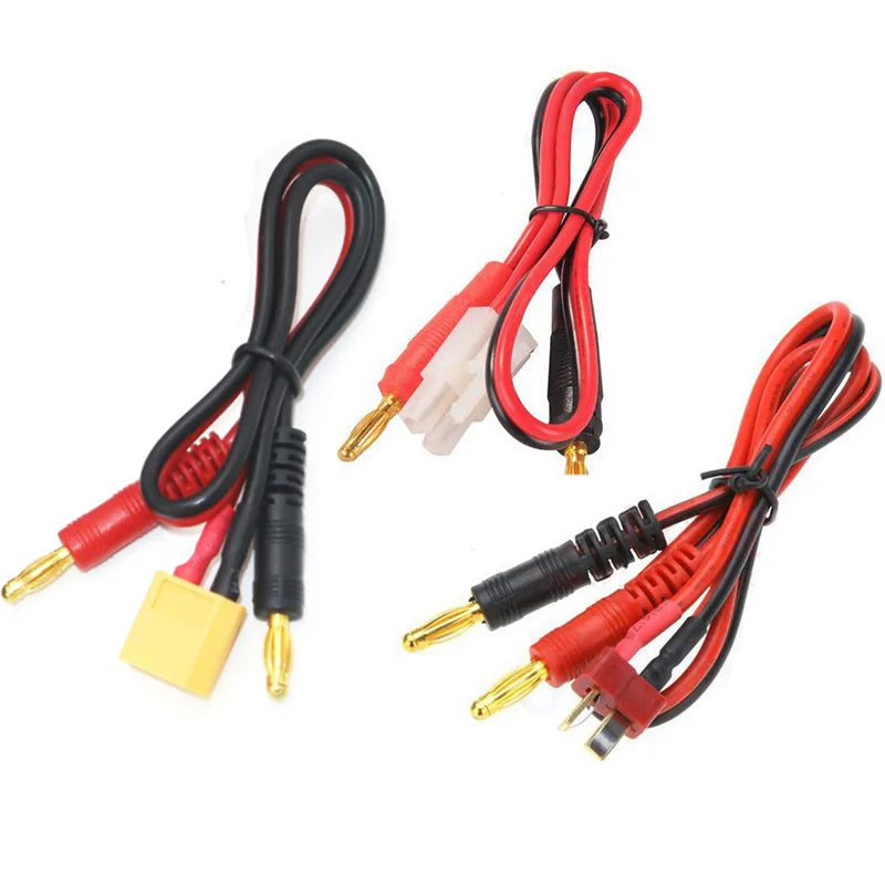 RC Connector Cable T plug Deans Connector to Banana Tamiya Plug to Banana for IMAX B6 B6AC B8 Chargers - petguardiansupplies