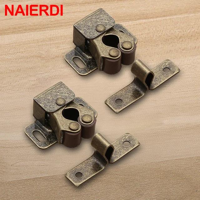 NAIERDI 2-10PCS Door Stop Closer Stoppers Damper Buffer Magnet Cabinet Catches For Wardrobe Hardware Furniture Fittings - petguardiansupplies