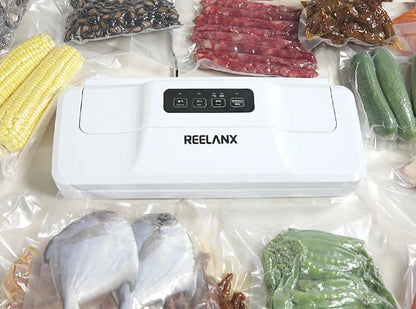 REELANX Vacuum Sealer V1 140W Automatic Vacuum Packing Machine for Food with 15pcs Bags Best Vacuum Packer Sealing Packaging - petguardiansupplies