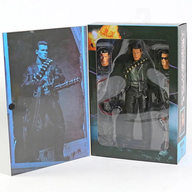 NECA Terminator 2: Judgment Day T-800 Arnold Schwarzenegger PVC Action Figure Collectible Model Toy 7" 18cm - petguardiansupplies