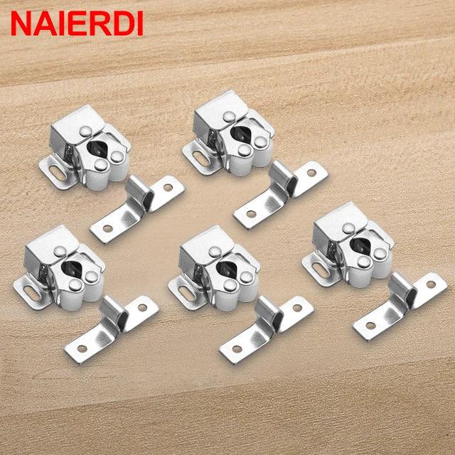 NAIERDI 2-10PCS Door Stop Closer Stoppers Damper Buffer Magnet Cabinet Catches For Wardrobe Hardware Furniture Fittings - petguardiansupplies