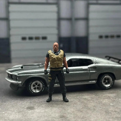 Classic 1:64 Scale Model Fast and Furious 9 people Cast Alloy Car Simulation Static Figures Diorama Miniature Scene Collection - petguardiansupplies