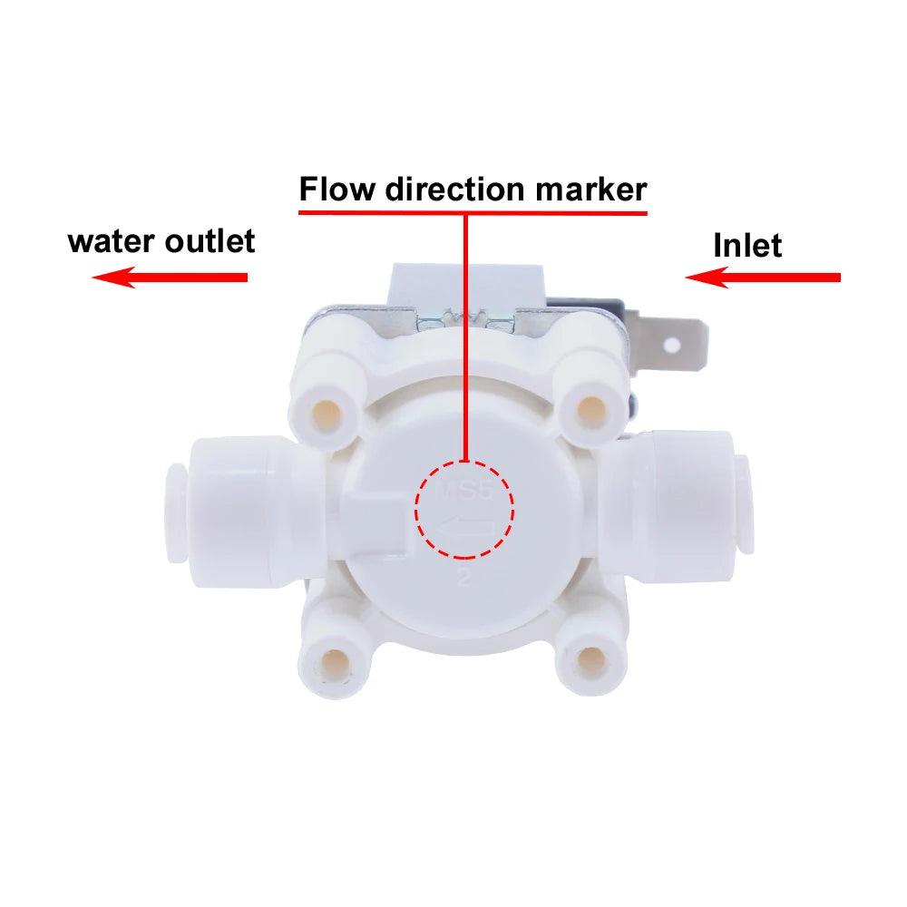 NC Electric Solenoid Valve Magnetic DC 12V Water Air Inlet Flow Switch 1/4 " 12V 24V 220V Magnetic Washing Machine Dispenser - petguardiansupplies