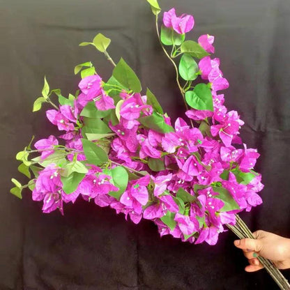 10pcs Silk Bougainvillea Glabra Artificial Climbing bougainvillea spectabilis 30.71" six colors for Wedding Centerpieces - petguardiansupplies