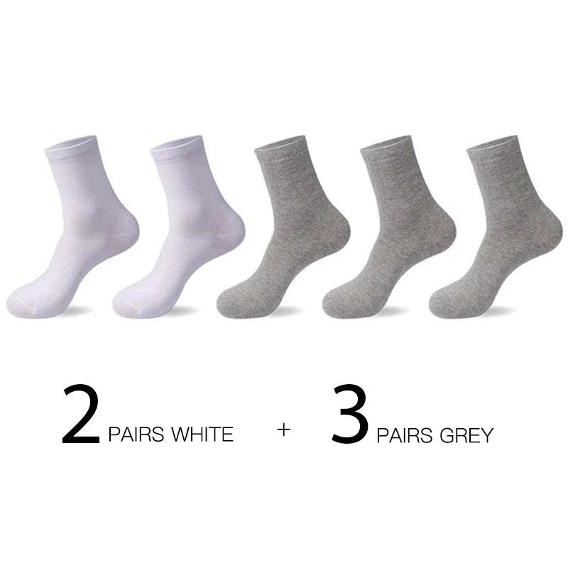 HSS 5pairs/lot High Quality Men Cotton Socks New Casual Business Summer Thin Black Socks Deodorant Breathable Man Long Sock - petguardiansupplies