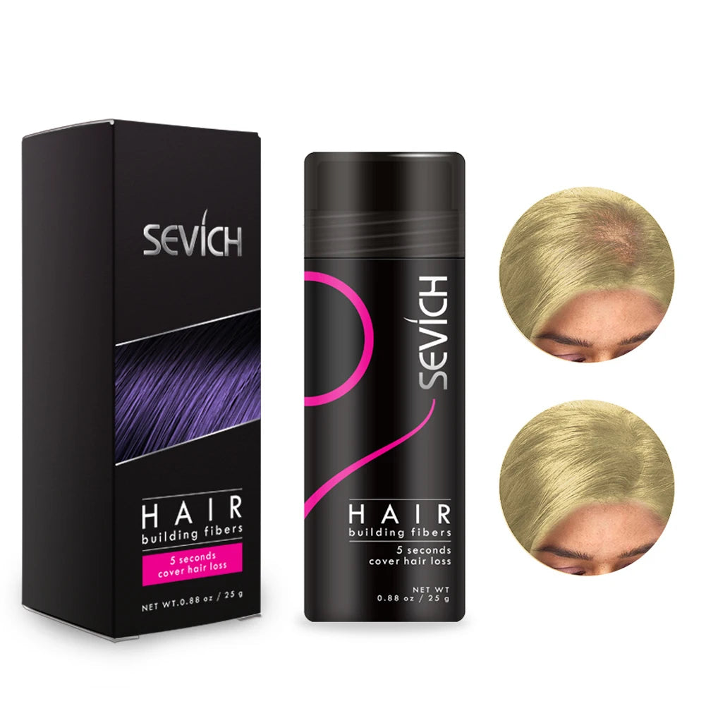 Hair Building Fibers Keratin Thicker Anti Hair Loss Products Concealer Refill Thickening Hair Fiber Powders Growth sevich 25g - petguardiansupplies