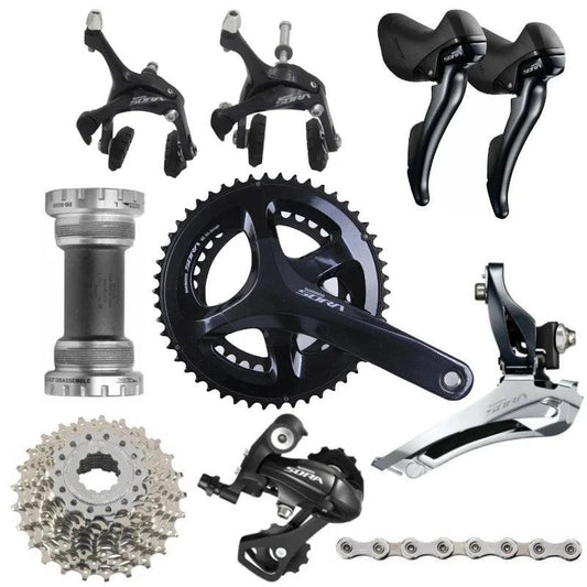 SHIMANO SORA R3000 2x9 Speed 9s Groupset road bike bicycle groupset Bicycle Parts 170mm 50-34T - petguardiansupplies