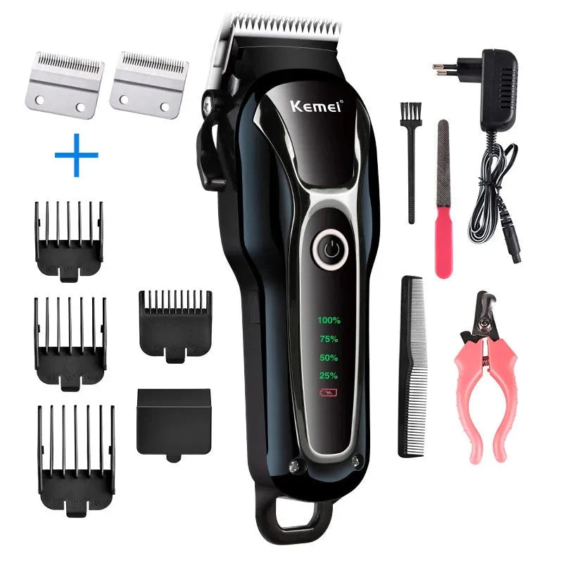 100-240v rechargeable professional dog hair trimmer for cat cutter grooming machine hair remover animal hair clipper for pet - petguardiansupplies