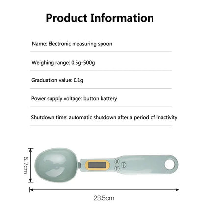 500g/0.1g LCD Display Digital Kitchen Measuring Spoon Electronic Digital Spoon Scale Mini Kitchen Scales Baking Supplies - petguardiansupplies