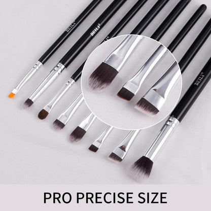 BEILI Black 10-19Pcs Makeup Brushes Natural Synthetic Hair Eyeshadow Blending Eyeliner Makeup Brush Set косметика - petguardiansupplies