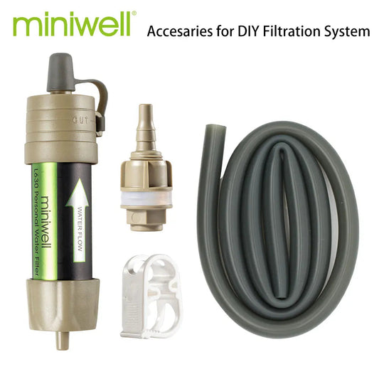 Miniwell Portable Camping Water Filter System with 2000 Liters Filtration Capacity for Outdoor Emergency Survival Tool - petguardiansupplies