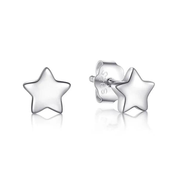 Modian New 6 Style Real 925 Sterling Silver Stars Moon Exquisite Fashion Simple Stud Earrings For Women Triangle Jewelry Brincos - petguardiansupplies