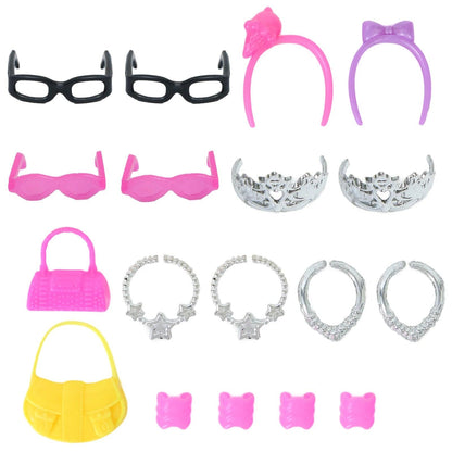 Mix Cute Doll Furniture Pretend Play Toy Hangers TV Sofa Shoes Rack for Barbie Doll Dollhouse Accessories DIY Baby Toys - petguardiansupplies