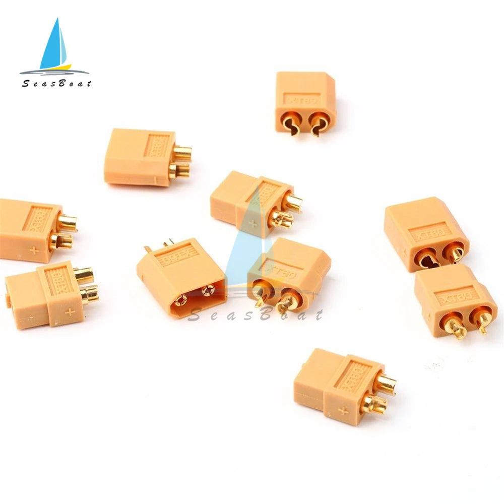 1pcs XT60 Female Male Connector With 10CM 14AWG Silicone Wire for Rc Drone Car Boat Rc Lipo battery - petguardiansupplies