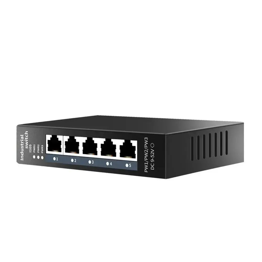 STEAMEMO Industrial Network Switch Ethernet With 5 10/100mbps Port Base-T DIN IP40 Industrial Network Switch - petguardiansupplies