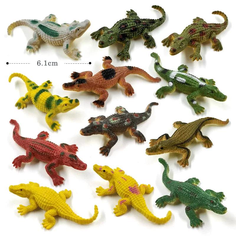 12Pcs Insect Spider Butterfly Fish Dinosaur Dog Cat Horse Figurine Farm Animal Model Action Figure Hot Toy Set For Children Gift - petguardiansupplies