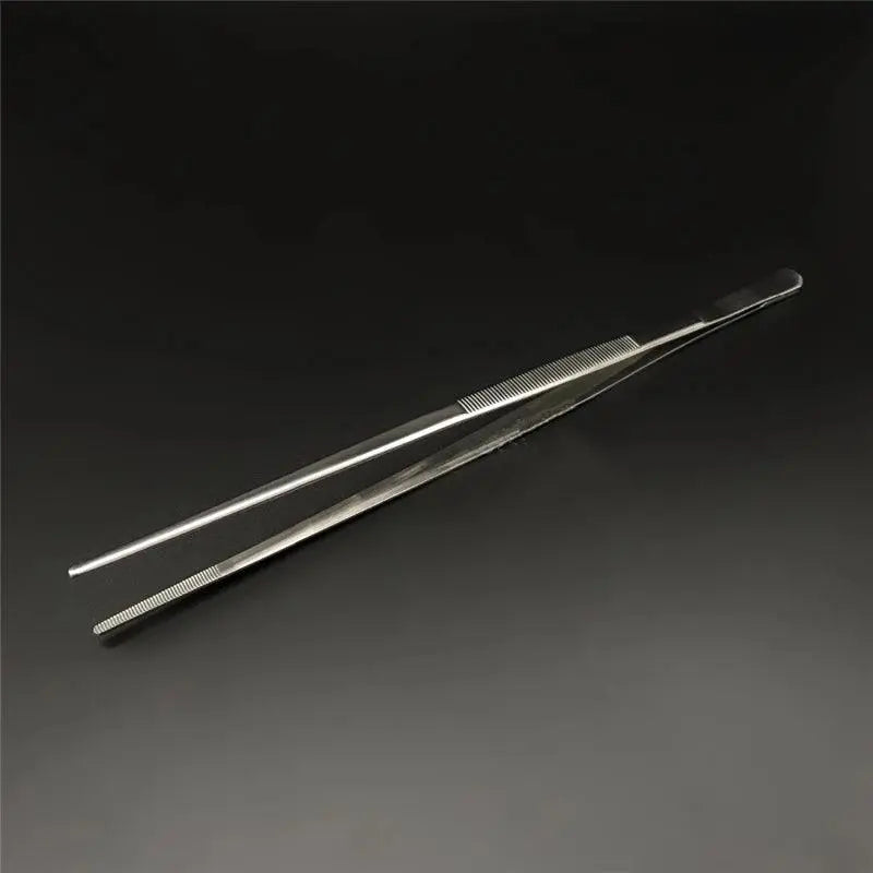 30cm Stainless Steel Kitchen & Bar Tweezer Food Tongs Kitchen Cooking Medical Tweezers Bar Tool - petguardiansupplies