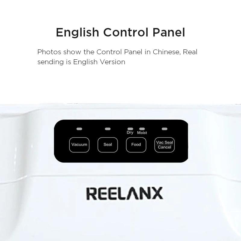 REELANX Vacuum Sealer V1 140W Automatic Vacuum Packing Machine for Food with 15pcs Bags Best Vacuum Packer Sealing Packaging - petguardiansupplies