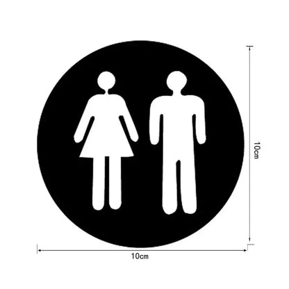 3D Acrylic Bathroom Mirror Stickers Woman&Man Toilet Sign Mirror Wall Sticker Home Hotel Washroom Door Sign Mirror Sticker - petguardiansupplies