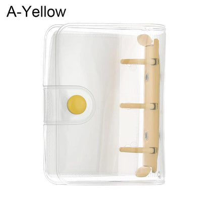 3 Hole Mini PVC Loose-leaf Notebook Cover Journal Traveler Portable Notebook Loose Leaf Binder Book Clip Refill Inner Pages - petguardiansupplies