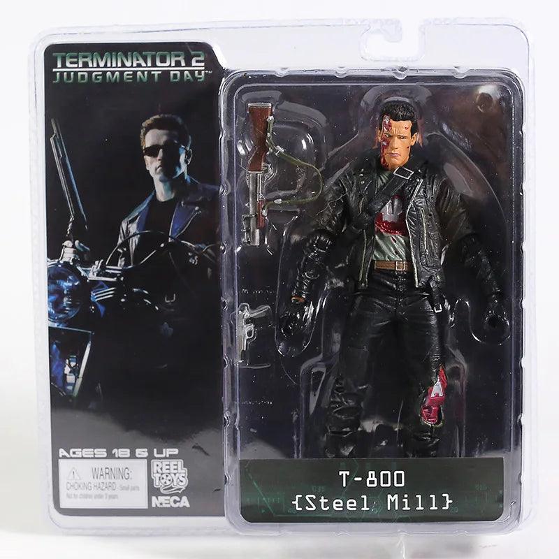 NECA Terminator 2: Judgment Day T-800 Arnold Schwarzenegger PVC Action Figure Collectible Model Toy 7" 18cm - petguardiansupplies