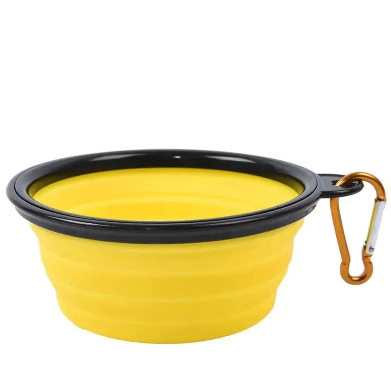 350/1000ML Folding Dog Bowl Silicone Portable Pet Food Feeder Travel Walking Water Bowl For Small Medium Dog Cat Pet Eating Dish - petguardiansupplies