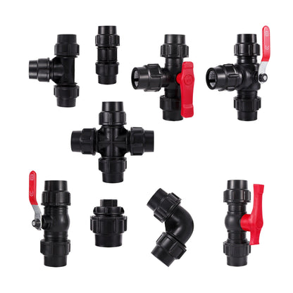 1/2"-3/4"-1" Hose Splitters Irrigation Adapter 4-way Water Hose Connectors European standard Female Thread Tap Connectors 1 Pc - petguardiansupplies