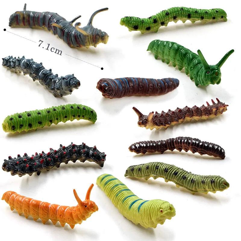 12Pcs Insect Spider Butterfly Fish Dinosaur Dog Cat Horse Figurine Farm Animal Model Action Figure Hot Toy Set For Children Gift - petguardiansupplies