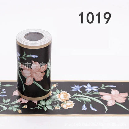 Diy Self-Adhesive Waist Line Wallpaper Bedroom Living Room Skirting Wall Stickers Kitchen Bathroom Waterproof Kindergarten Film - petguardiansupplies