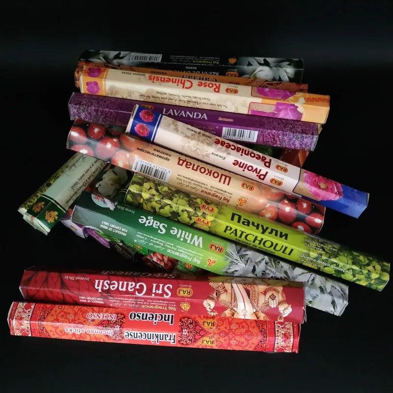 T Fragrances India Incense Stick Handmade Aromatherapy Sticks 20 Sticks Per Box Sandalwood Lavender Meditation Incenses - petguardiansupplies