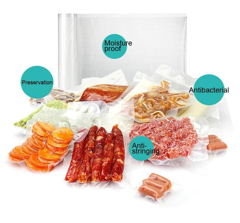 Food Vacuum Sealer Rolls Vacuum Bags packing BPA FREE Household Kitchen Food Vacuum Bags Sealer Storage Bags 5Rolls/Lot - petguardiansupplies