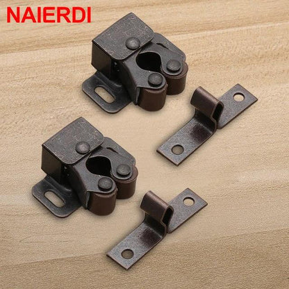 NAIERDI 2-10PCS Door Stop Closer Stoppers Damper Buffer Magnet Cabinet Catches For Wardrobe Hardware Furniture Fittings - petguardiansupplies